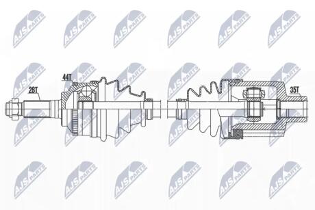 DRIVESHAFT NTY NPW-MZ-084