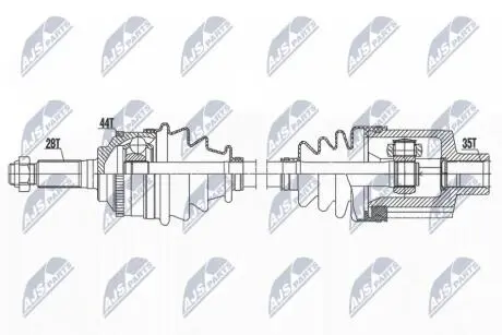 DRIVESHAFT NTY NPW-MZ-084