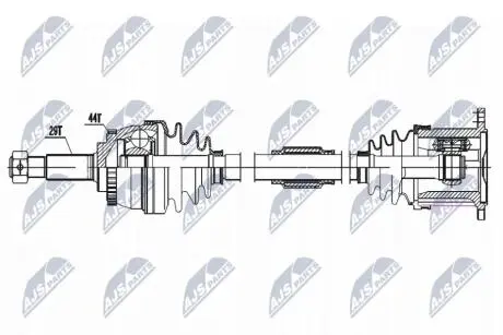 DRIVESHAFT NTY NPW-NS-161