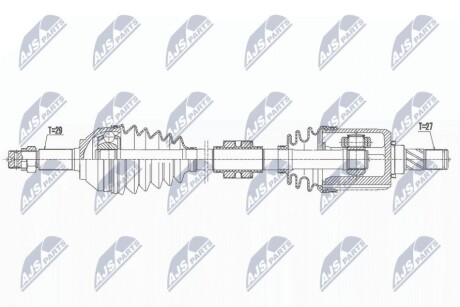 DRIVESHAFT NTY NPW-NS-162