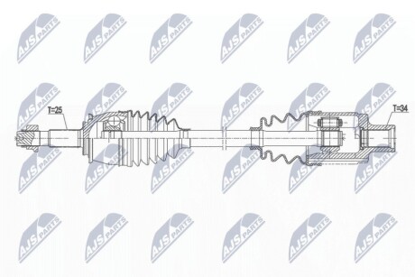 DRIVESHAFT NTY NPW-PL-147 (фото 1)