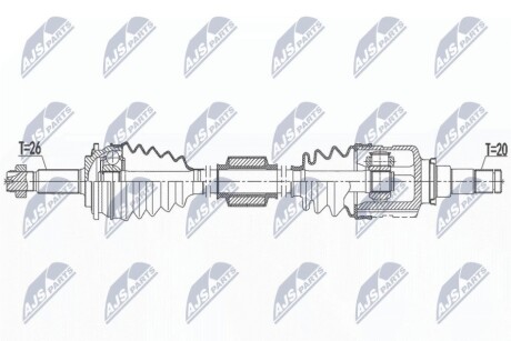 DRIVESHAFT NTY NPW-TY-185