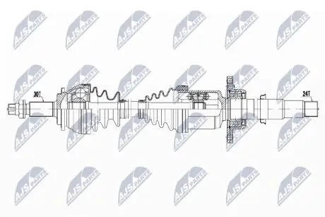 DRIVESHAFT NTY NPW-TY-186
