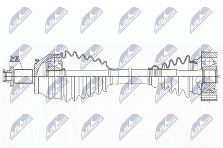 DRIVESHAFT NTY NPW-VW-191