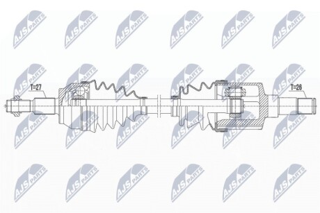 DRIVESHAFT NTY NPW-FR-164