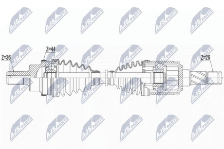 DRIVESHAFT NTY NPW-FR-159