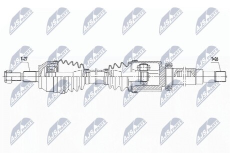 DRIVESHAFT NTY NPW-FR-163 (фото 1)