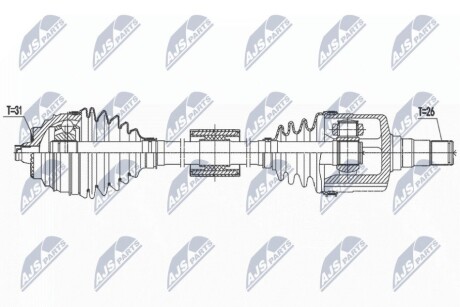 DRIVESHAFT NTY NPW-BM-187