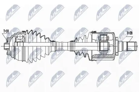 DRIVESHAFT NTY NPW-BM-186
