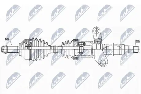 DRIVESHAFT NTY NPW-BM-190