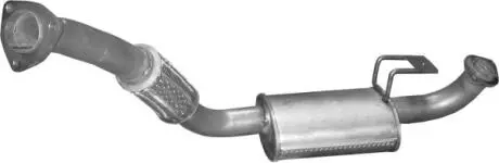Глушник, алюміній. сталь, передн. частина Toyota Land Cruiser 4.2 Turbo Diesel 90-98 POLMOSTROW 26291