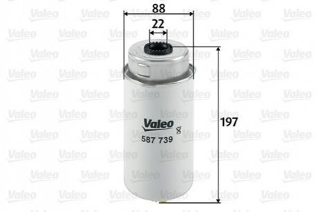 Фильтр топливный Valeo 587739