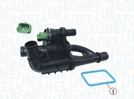 CITROEN Термостат с корпусом Berlingo 1,6HDI 05-, FORD 1,4-1,6TDCI 04-, FIAT. MAGNETI MARELLI TE0195