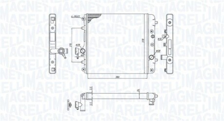Радиатор OPEL AGILA 1.0-1.2 MAGNETI MARELLI BM1931