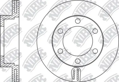 Диск гальм. HILUX FR 05- NiBK RN1319V