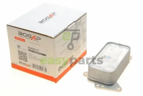 Радіатор масляний BMW 1 (F20)/3 (F30)/5 (F11)/X3 (F25) 07-18 (теплообмінник) (N47) BOGAP B4222117