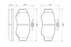 Гальмівні колодки перед. HYUNDAI H100 93- BOSCH 0986424368 (фото 5)