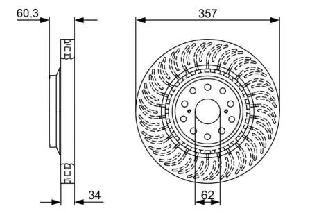 Диск тормозной BOSCH 0986479V74