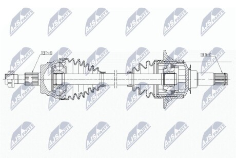 DRIVESHAFT NTY NPW-ME-162