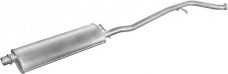 Глушник, алюміній. сталь, середн. частина Peugeot 406 2.0 -16V 99 -03 (19.192) POLMOSTROW 19192 (фото 1)