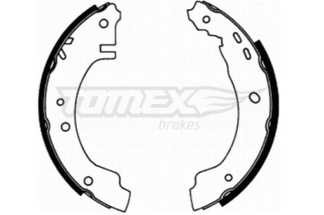 Гальмiвнi колодки барабаннi TOMEX 2166