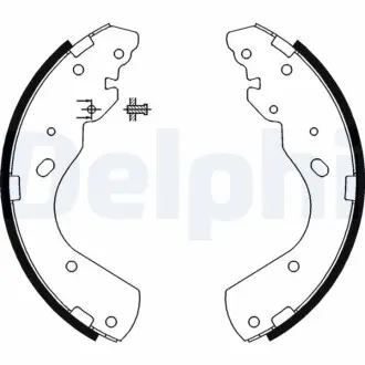 FORD Торм колодки задн. RANGER 2.5 TD 02-06, MAZDA B-SERIE 2.5 D 02-06 Delphi LS1897