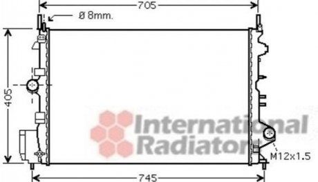 Радиатор охлаждения (выр-во) Van Wezel 37002462 (фото 1)