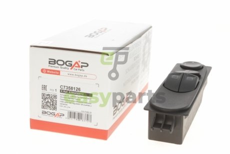 Кнопка склопідіймача (L) MB Vito (W639) 03- (блок) BOGAP C7358126 (фото 1)