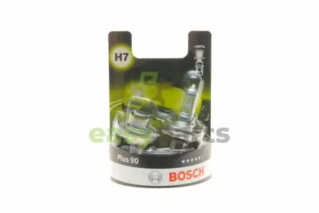Автолампа H7 12V 55W PX26d +90% DuoBox (к-кт 2 шт) BL BOSCH 1987301423