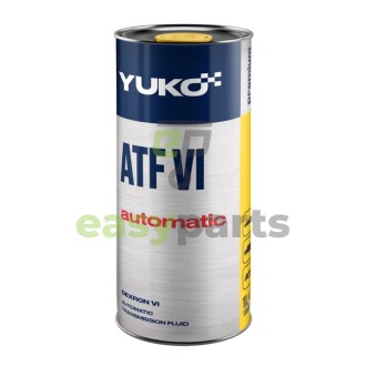 1л ATF VI AUTOMATIC Олива трансм. синтетична, Aisin Warner JWS 3309, JWS 3324, VW G 052 162, G 055 162-A2, BMW ZF 5HP18FL, Ford WSS M2C 922 A1, Volvo PN 116 1640, ZF TE-ML 09, GM 2217466 YUKO 22043