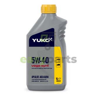 1л VEGA SYNT 5W-40 Олива двигуна API SL/CF, ACEA A3/B4, MB 229.1, VW 505.00, VW 505.01, PSA E/D-02 Level 2 YUKO 20505