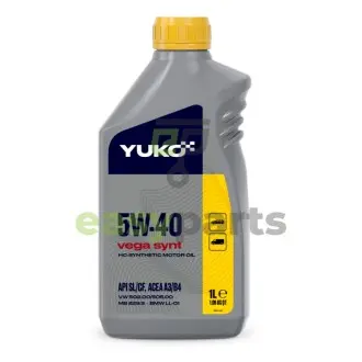 1л VEGA SYNT 5W-40 Олива двигуна API SL/CF, ACEA A3/B4, MB 229.1, VW 505.00, VW 505.01, PSA E/D-02 Level 2 YUKO 20505 (фото 1)