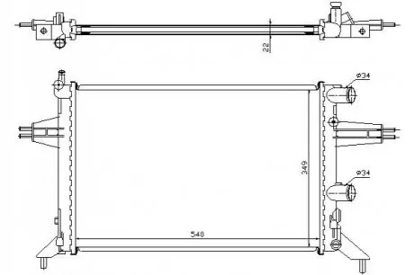 Радиатор охлаждения STARLINE OL2257