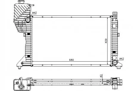 Радиатор охлаждения STARLINE MSA2183