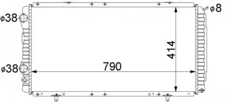Радиатор охлаждения STARLINE PE2150
