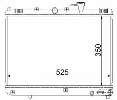 Радіатор охолодження STARLINE KA2054