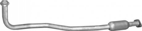 Глушник, алюміній. сталь, середн. частина Opel Vectra B 1.6 96-02 (17.631) Polmostro POLMOSTROW 17631