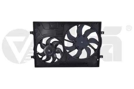 Диффузор в сборе с вентиляторами Skoda Octavia (12-),Superb (15-)/VW Golf (12-), Vika 11211836301