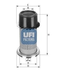 Фильтр воздушный 155x213x196x15x88 UFI 2732700