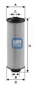 Фильтр топливный UFI 2600400