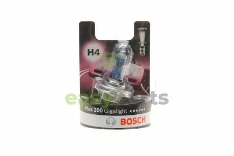 Автолампа H4 12V 60/55W P43t Plus 200 Gigalight BOSCH 1987301144