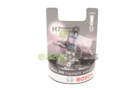 Автолампа H7 12V 55W PX26d Plus 200 Gigalight (BL/1 шт.) BOSCH 1987301145