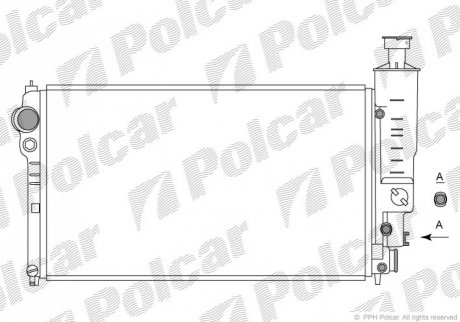 Радиатор охлаждения Polcar 574508-0