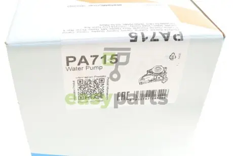 Помпа води Toyota Avensis 2.0 97-00/Camry 1.8/2.0/2.2 86-01/Rav4 2.0 94-00 (23z) (B/B) (7 лоп) GRAF PA715