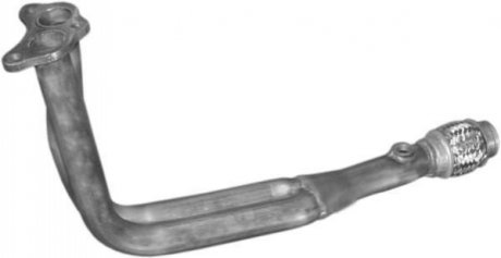 Глушник, алюміній. сталь, передн. частина Skoda Felicia 1.6i 10/94-01 (24.58) Polmos POLMOSTROW 2458 (фото 1)