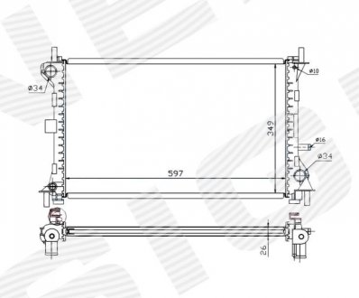 Радіатор Signeda RA62073Q