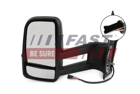 Дзеркало електр. прав.довжина.Mercedes Sprinter 906 (06-) з підігрівом 6 PIN (FT8834 FAST FT88340