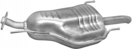 Глушник, алюміній. сталь, задн. частина Opel Zafira 2.0Di TD 2.0/2.2DTi TD 99-05 (17 POLMOSTROW 17610 (фото 1)