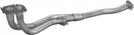 Глушник, алюміній. сталь, передн. частина Opel Vectra 1.4-1.6i 88-92 (17.515) Polmos POLMOSTROW 17515 (фото 1)