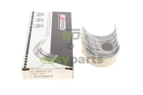 Фото вкладиші шатунні BMW 1 (F20)/MINI One D/Cooper D 1.5d (B37) 14- (+0.25) King CR 358SV0.25 Вкладиші шатунні BMW 1 (F20)/MINI One D/Cooper D 1.5d (B37) 14- (+0.25) King CR 358SV0.25